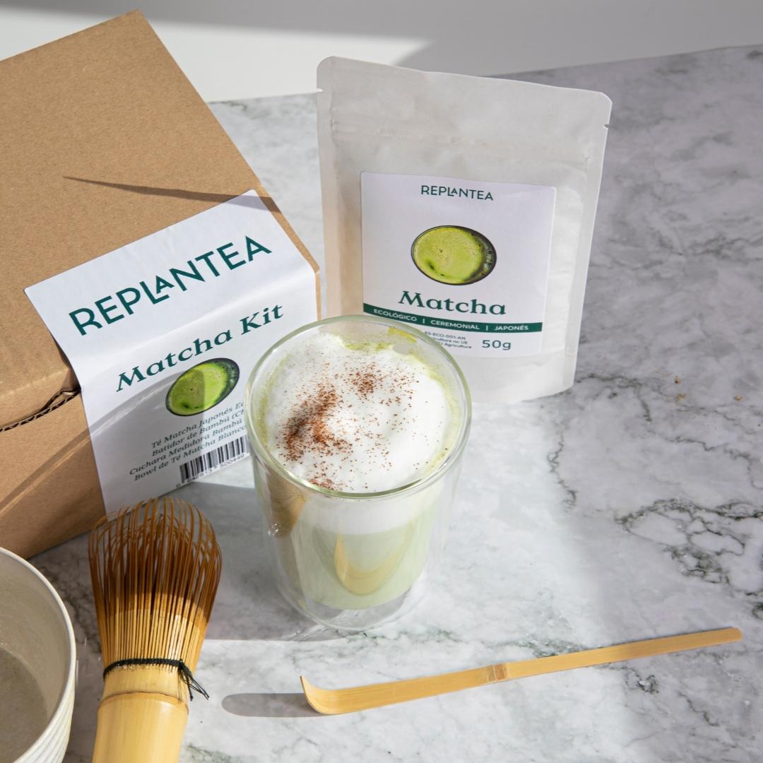 Pacote de Iniciação Matcha com Tigela Laranja