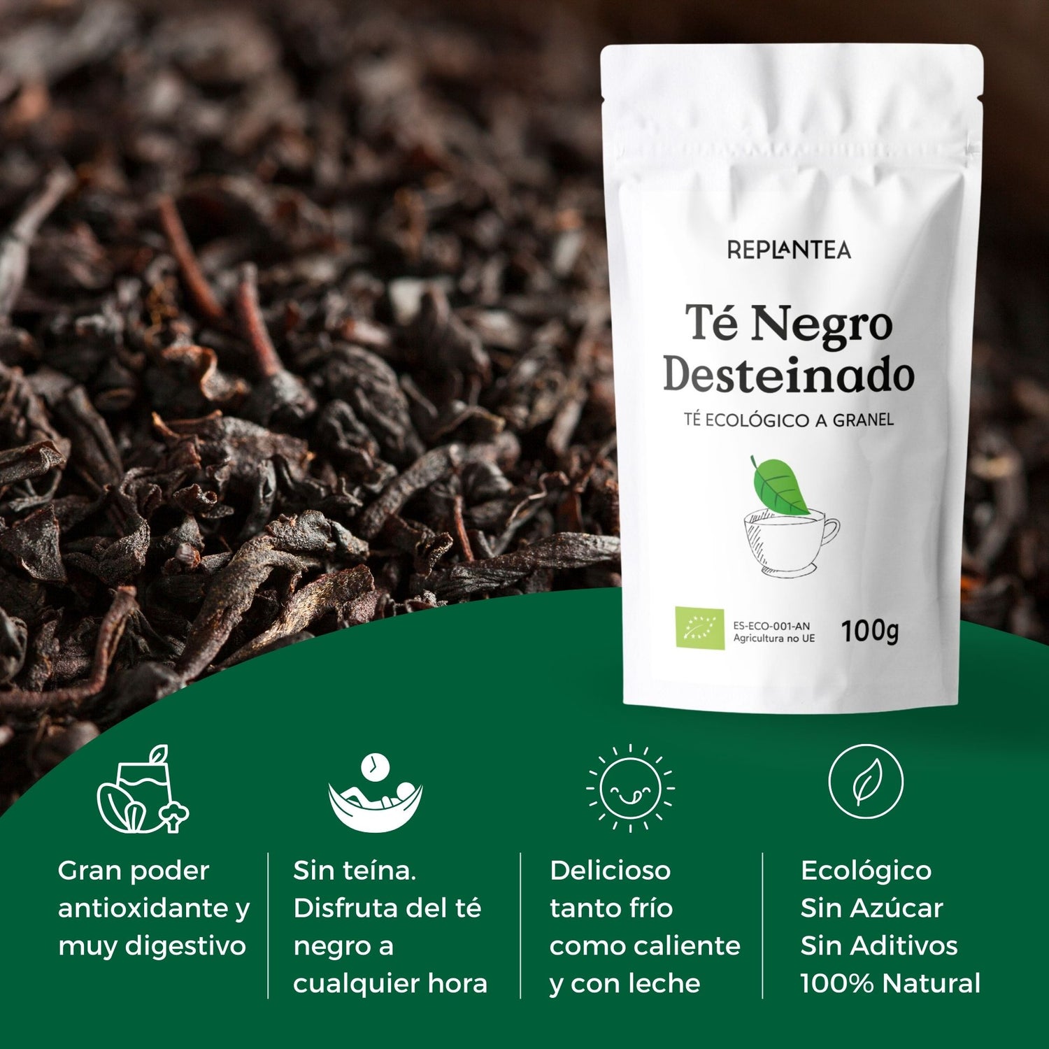 Chá Preto Orgânico Teina-Free 100g