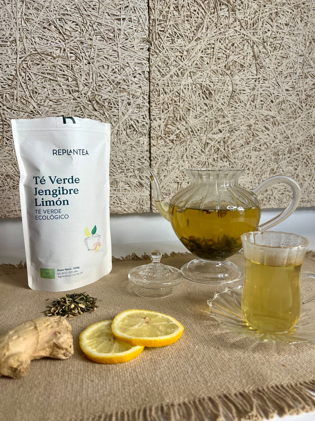 Green Tea with Ginger and Lemon Organic 100g