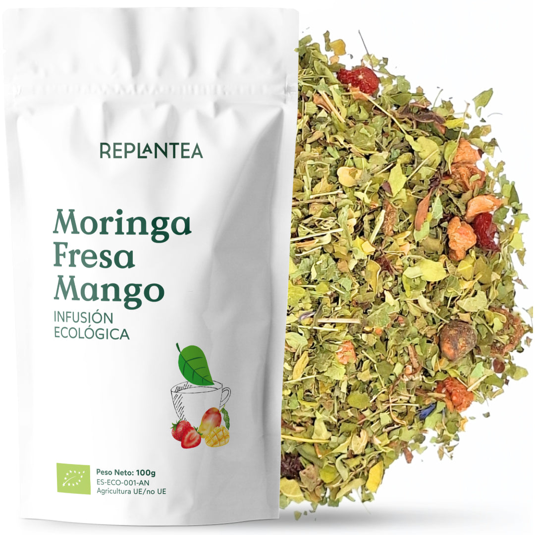 Infusión de Moringa Fresa y Mango Ecológica 100g