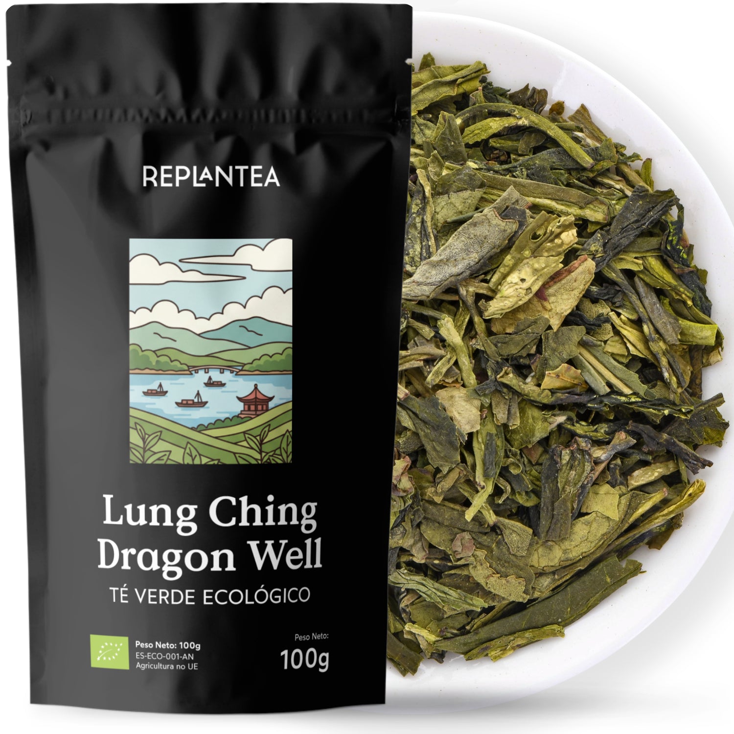 Té Verde Lung Ching Dragon Well Ecológico 100 gr
