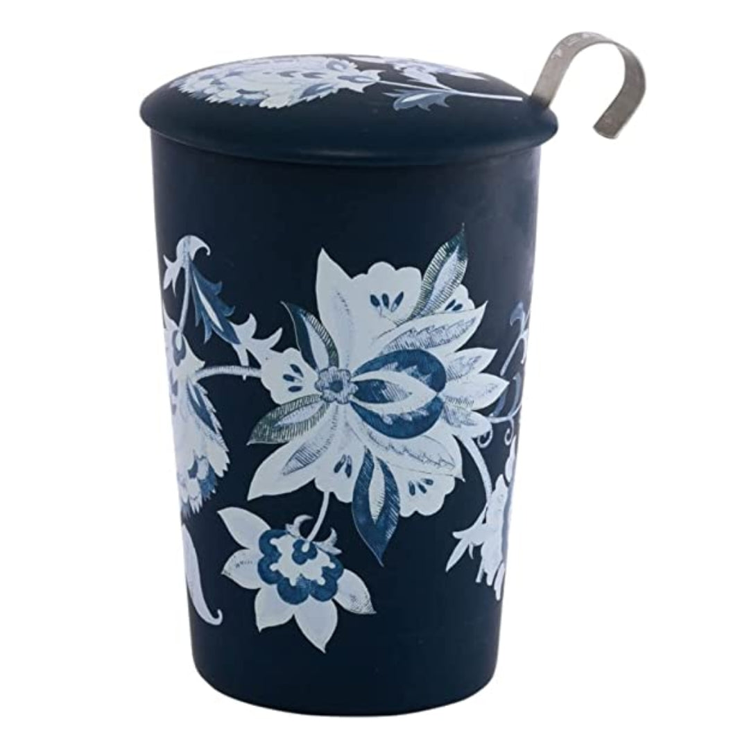 Mandala Ebony Double Walled Porcelain Mug