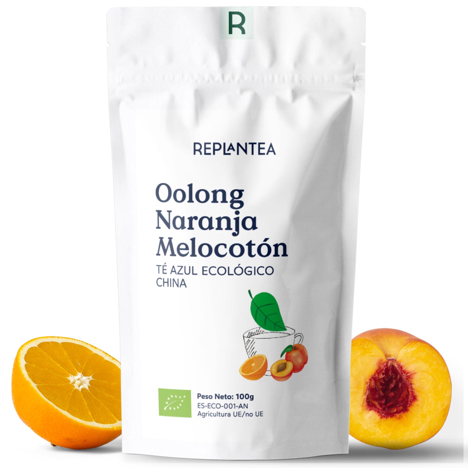 Chá Oolong Azul com Laranja e Pêssego 100g